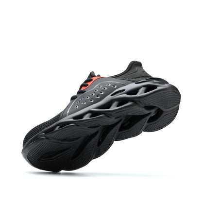Xenon™ Black Steel Toe Safety Sneakers — Lightweight, Breathable, Anti-Slip Work Shoes