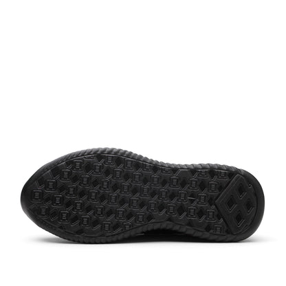 Helios™ Black Red Steel Toe Work Sneakers | Lightweight Slip-Resistant Safety Shoes