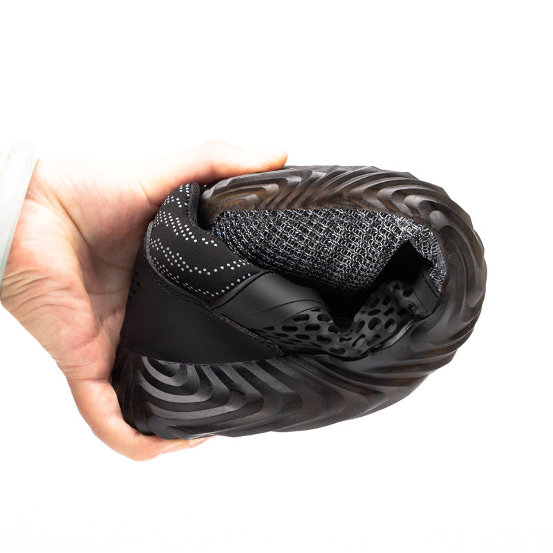 Harmonia™ Grey Steel Toe Safety Sneakers — Lightweight, Breathable, Anti-Slip Women’s Work Shoes