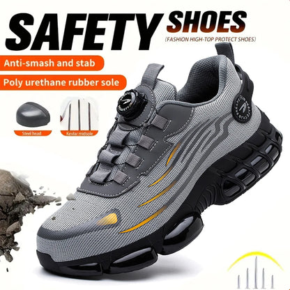 Men’s Aegis Steel-Toe Safety Sneakers – Lightweight, Puncture-Proof & Shock-Absorbing