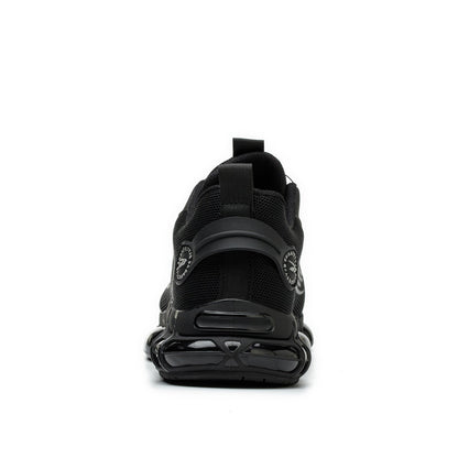 Kronos™ Black Steel Toe Safety Sneakers — Lightweight, Puncture-Proof, Shock-Absorbing Work Shoes