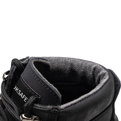 Boreas™ Black Steel Toe Work Boots — Heavy-Duty, Slip-Resistant, Lightweight Safety Boots for Men