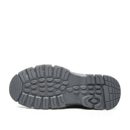 Erebus J3™ Steel Toe Work Boots — Lightweight, Slip-Resistant, Waterproof Safety Boots (Grey)