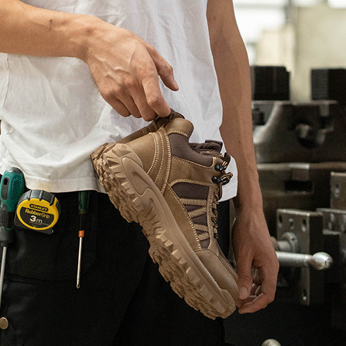 Themis™ J3 Grey Steel Toe Work Shoes — Rugged, Lightweight, Anti-Slip Safety Footwear