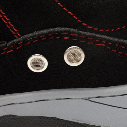 Hypnos™ Black-Red Steel Toe Work Sneakers — Lightweight, Anti-Slip, Durable Safety Shoes