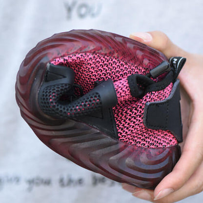 Hemera™ Dark Pink Steel Toe Work Sneakers — Lightweight, Breathable, Anti-Slip Safety Shoes for Women