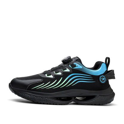 Kharon J3™ Steel Toe Sneakers Black/ Blue — Lightweight, Impact-Resistant, Anti-Slip Work Safety Shoes for Men