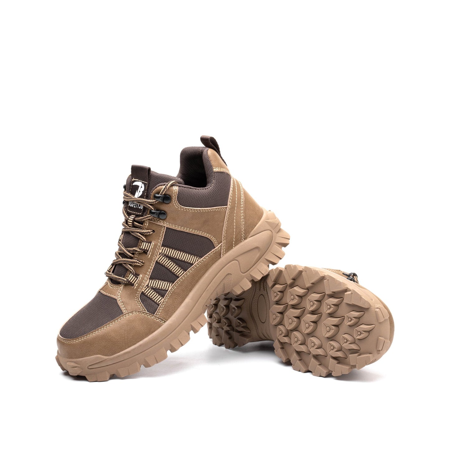 Themis™ J3 Brown Steel Toe Work Shoes — Rugged, Lightweight, Anti-Slip Safety Footwear