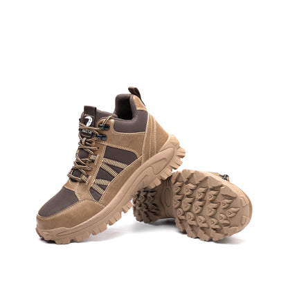 Themis™ J3 Brown Steel Toe Work Shoes — Rugged, Lightweight, Anti-Slip Safety Footwear