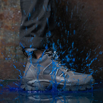 Themis™ J3 Grey Steel Toe Work Shoes — Rugged, Lightweight, Anti-Slip Safety Footwear