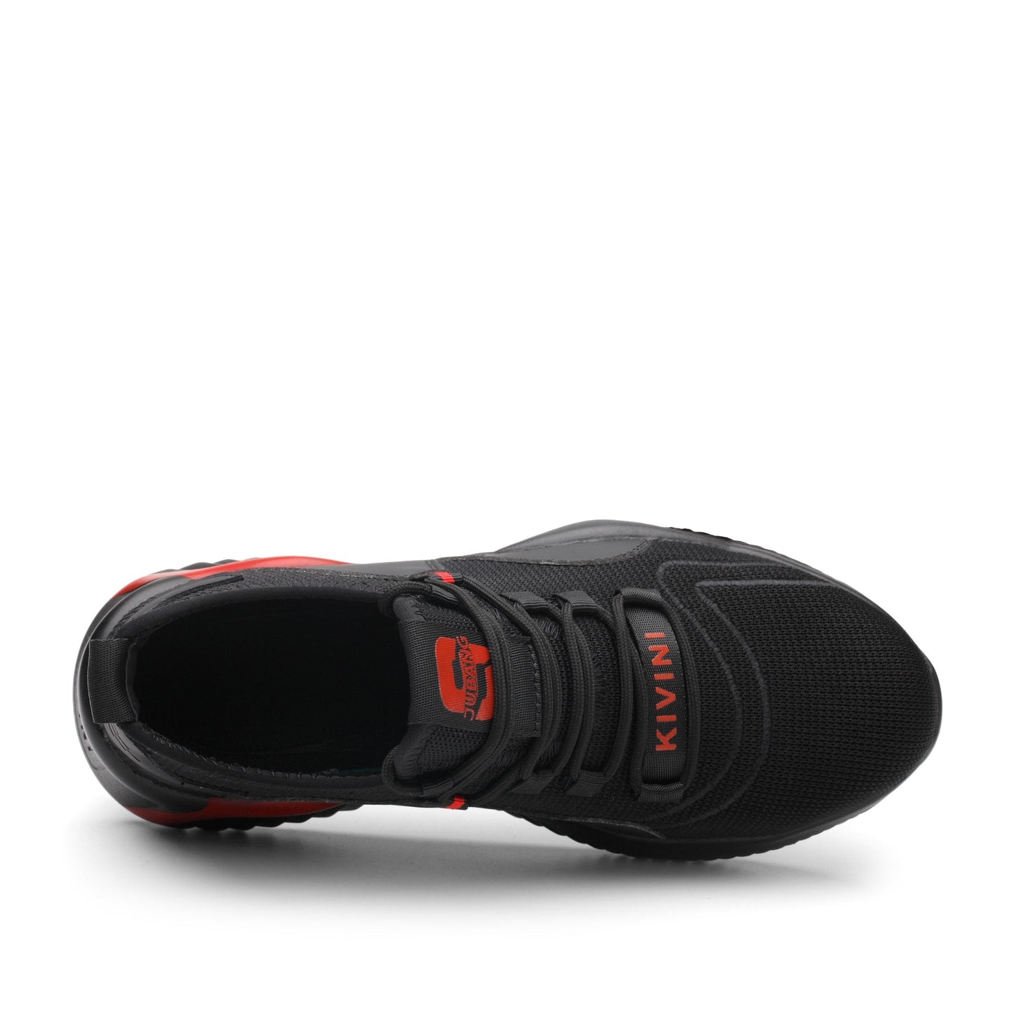 Helios™ Black Red Steel Toe Work Sneakers | Lightweight Slip-Resistant Safety Shoes