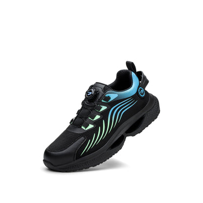 Kharon J3™ Steel Toe Sneakers Black/ Blue — Lightweight, Impact-Resistant, Anti-Slip Work Safety Shoes for Men