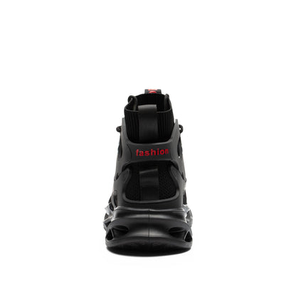 Zeus™ J3 Black Steel Toe Safety Sneakers — Lightweight High-Top Work Shoes for Ultimate Protection