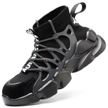 Phobos™ Men’s Heavy-Duty Steel Toe Sneakers — Breathable, Anti-Puncture, Shock-Absorbing Safety Shoes