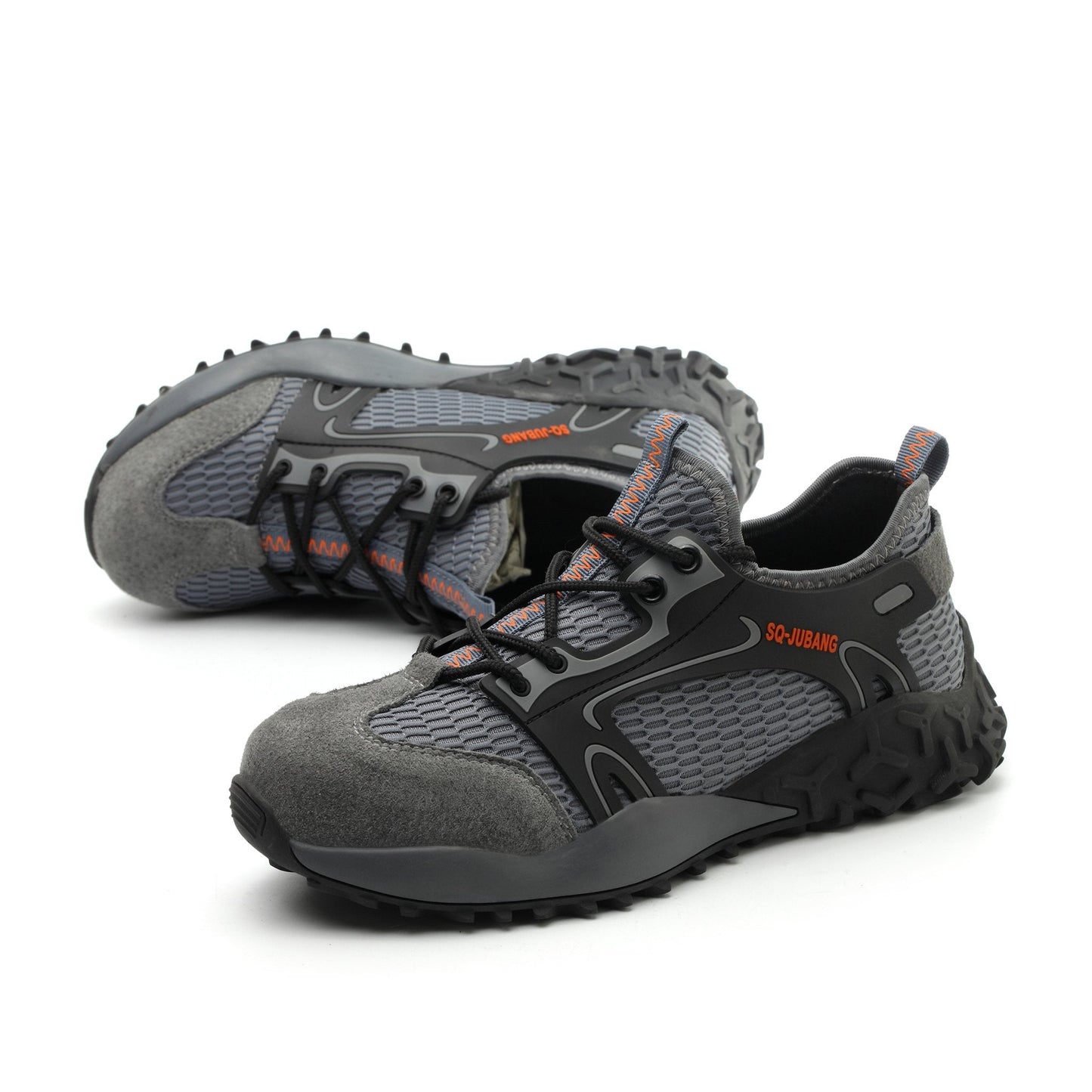Eris™ Steel Toe Ju Bang — Lightweight, Breathable, Anti-Slip Military-Grade Work Sneakers (Grey)