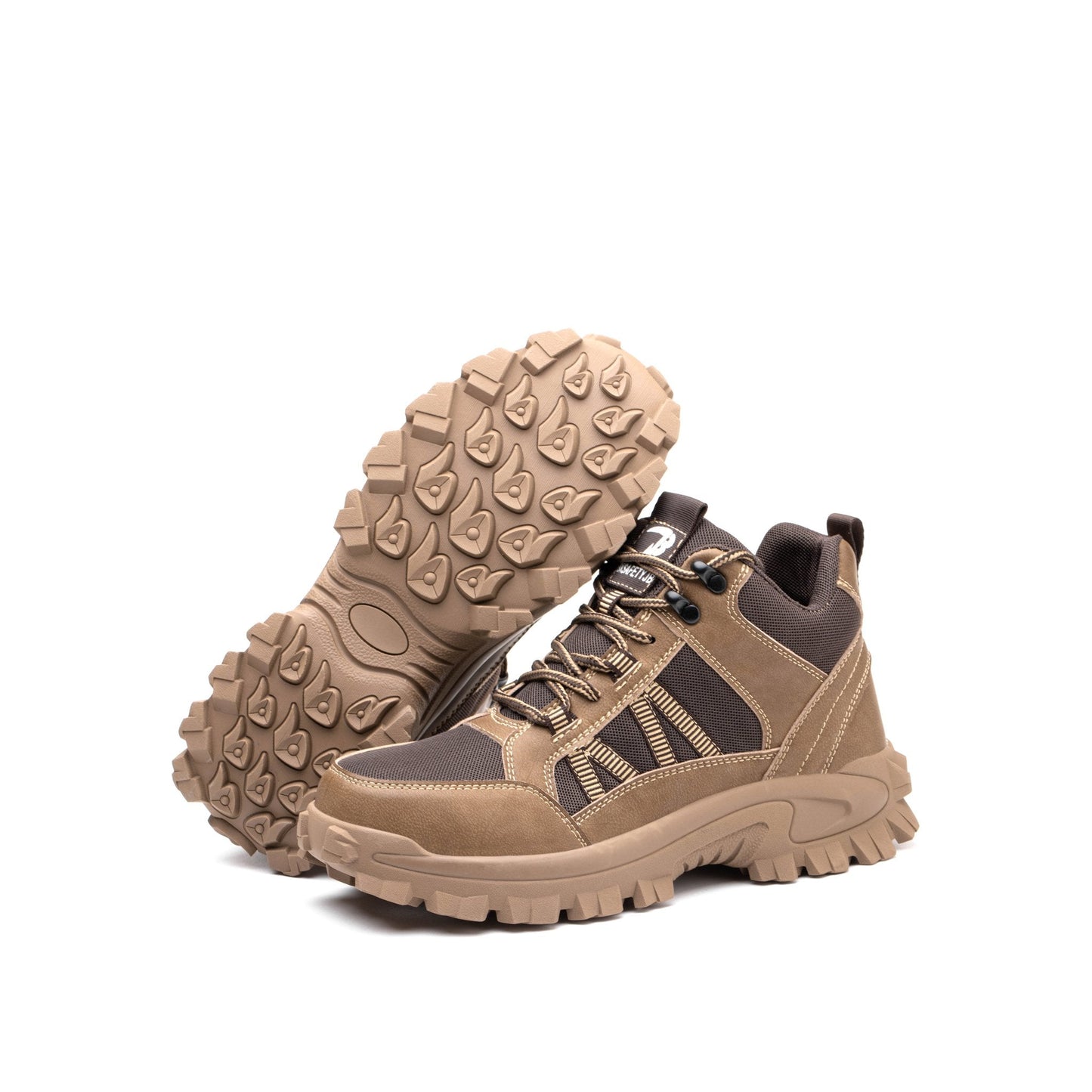 Themis™ J3 Brown Steel Toe Work Shoes — Rugged, Lightweight, Anti-Slip Safety Footwear