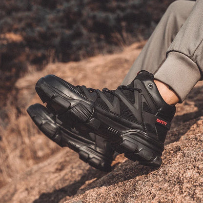 Eleos™ Men’s Steel Toe Safety Sneakers — Anti-Puncture, Anti-Smash, Non-Slip Work Shoes