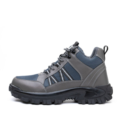 Themis™ J3 Grey Steel Toe Work Shoes — Rugged, Lightweight, Anti-Slip Safety Footwear