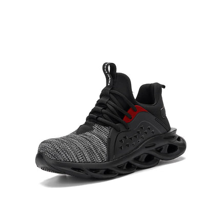 Xenon™ Dark Grey Steel Toe Work Sneakers — Lightweight, Breathable, Shock-Absorbing Safety Shoes
