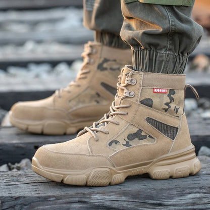 Men’s Tanrdon Tactical Safety Boots – Steel Toe, Anti-Puncture & Non-Slip