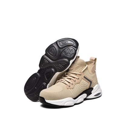 Alecto™ J3 Beige Steel Toe Work Sneakers — Lightweight, Breathable, Anti-Slip Safety Shoes for All-Day Protection